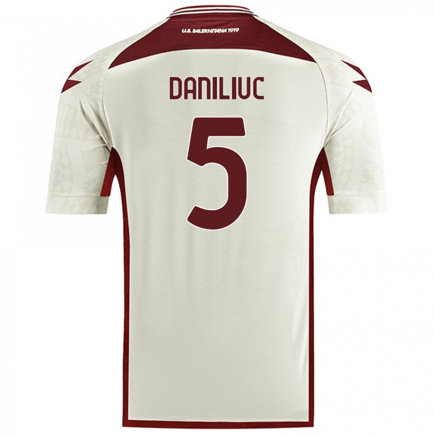 Hombre Camiseta Flavius Daniliuc #5 Color Crema 2ª Equipación 2024/25 La Camisa