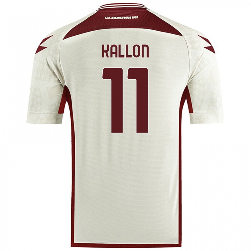 Hombre Camiseta Yayah Kallon #11 Color Crema 2ª Equipación 2024/25 La Camisa