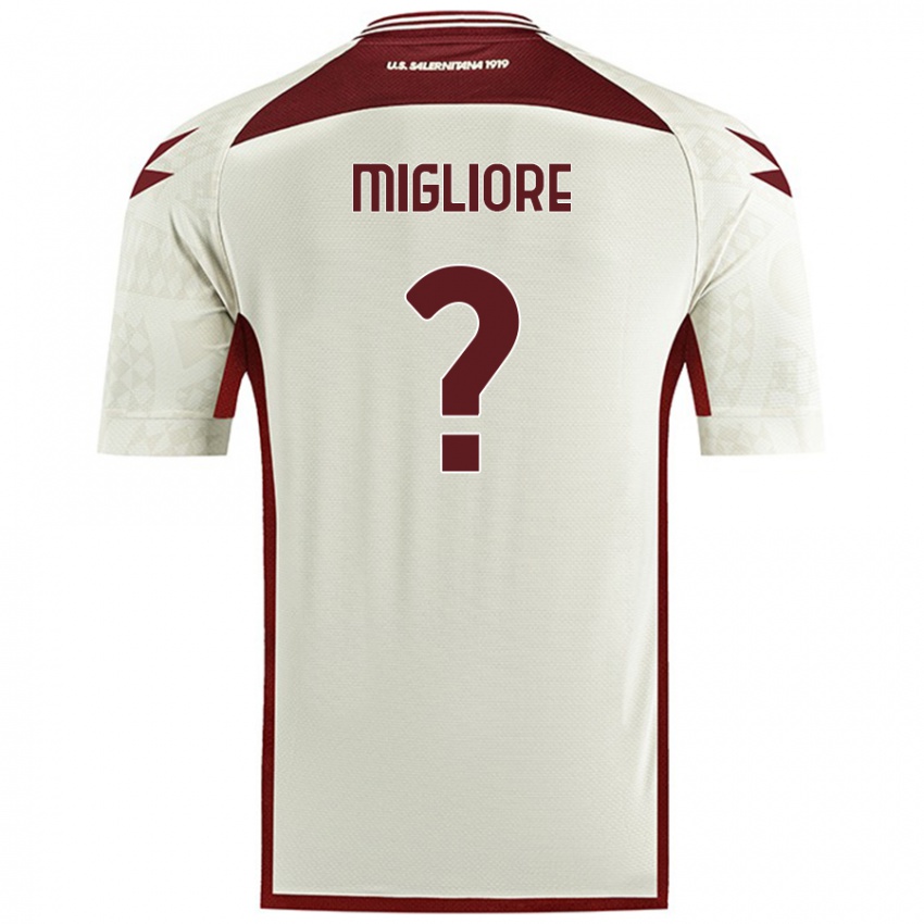 Hombre Camiseta Lorenzo Migliore #0 Color Crema 2ª Equipación 2024/25 La Camisa