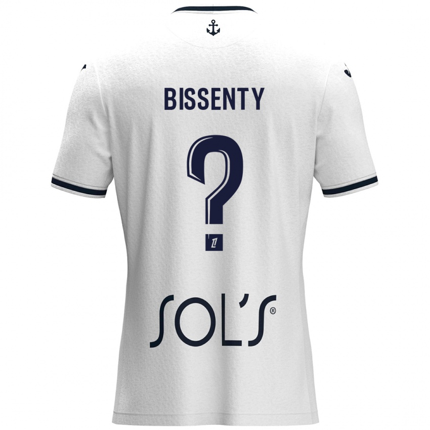 Hombre Camiseta Bissenty Gomis #0 Blanco Azul Oscuro 2ª Equipación 2024/25 La Camisa