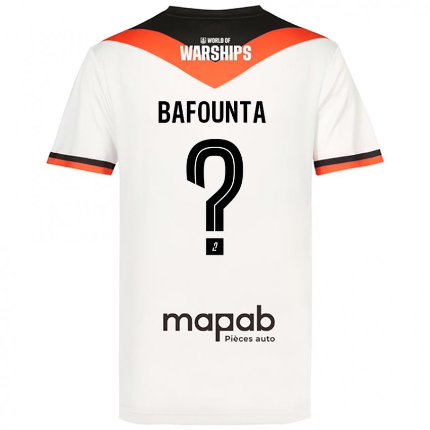 Hombre Camiseta Kamal Bafounta #0 Blanco 2ª Equipación 2024/25 La Camisa