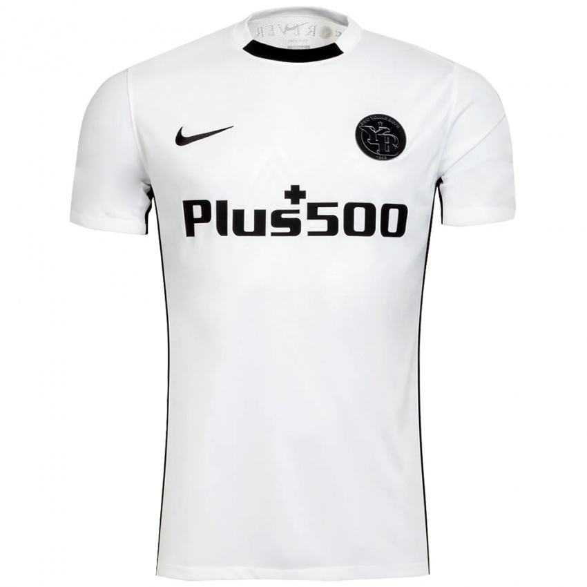 Hombre Camiseta Patric Pfeiffer #6 Blanco Negro 2ª Equipación 2024/25 La Camisa