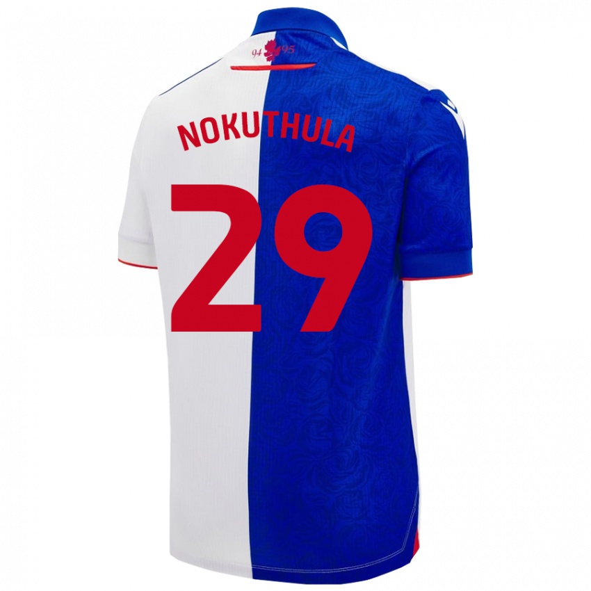 Mujer Camiseta Faith Nokuthula #29 Azul Cielo Blanco 1ª Equipación 2024/25 La Camisa