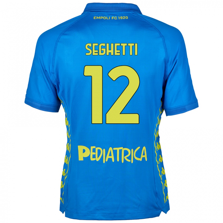 Mujer Camiseta Jacopo Seghetti #12 Azul 1ª Equipación 2024/25 La Camisa