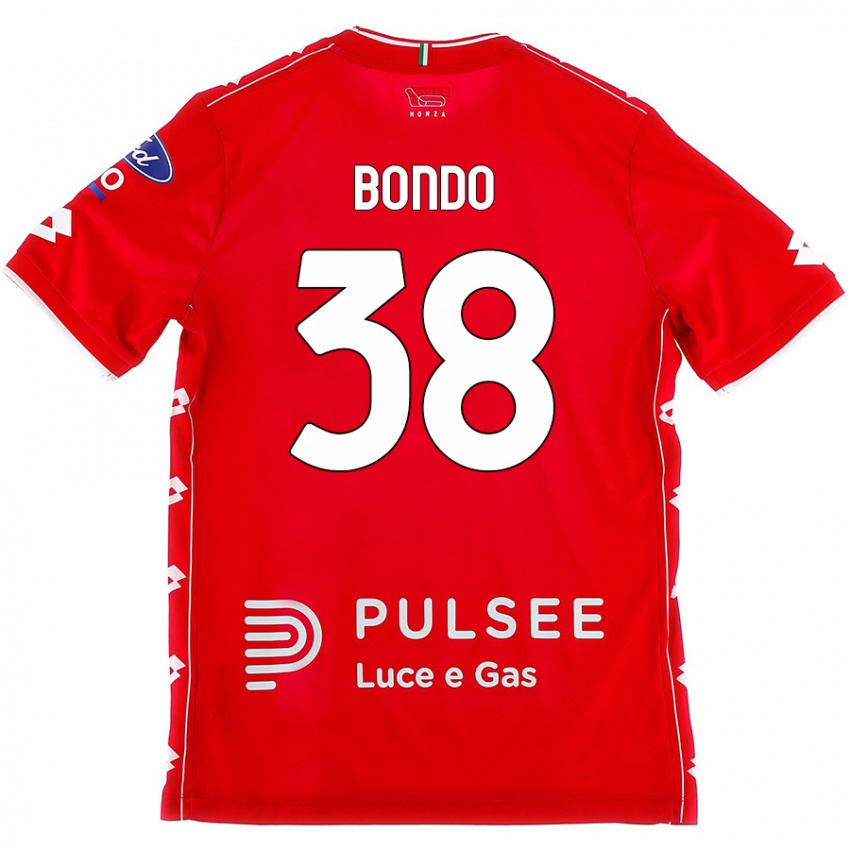 Mujer Camiseta Warren Bondo #38 Rojo Blanco 1ª Equipación 2024/25 La Camisa