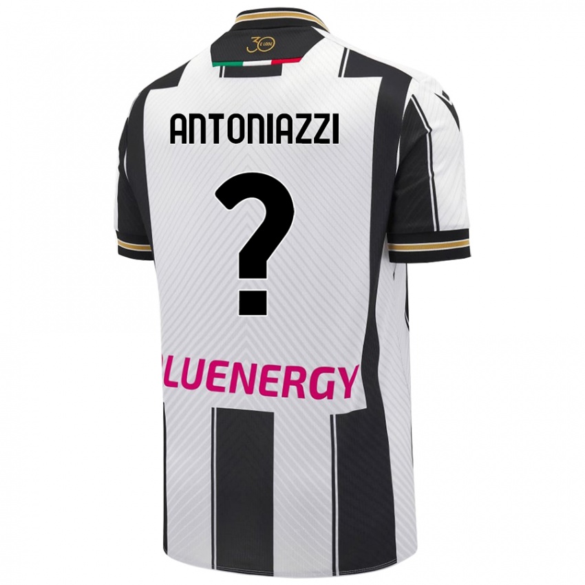 Mujer Camiseta Samuele Antoniazzi #0 Blanco Negro 1ª Equipación 2024/25 La Camisa