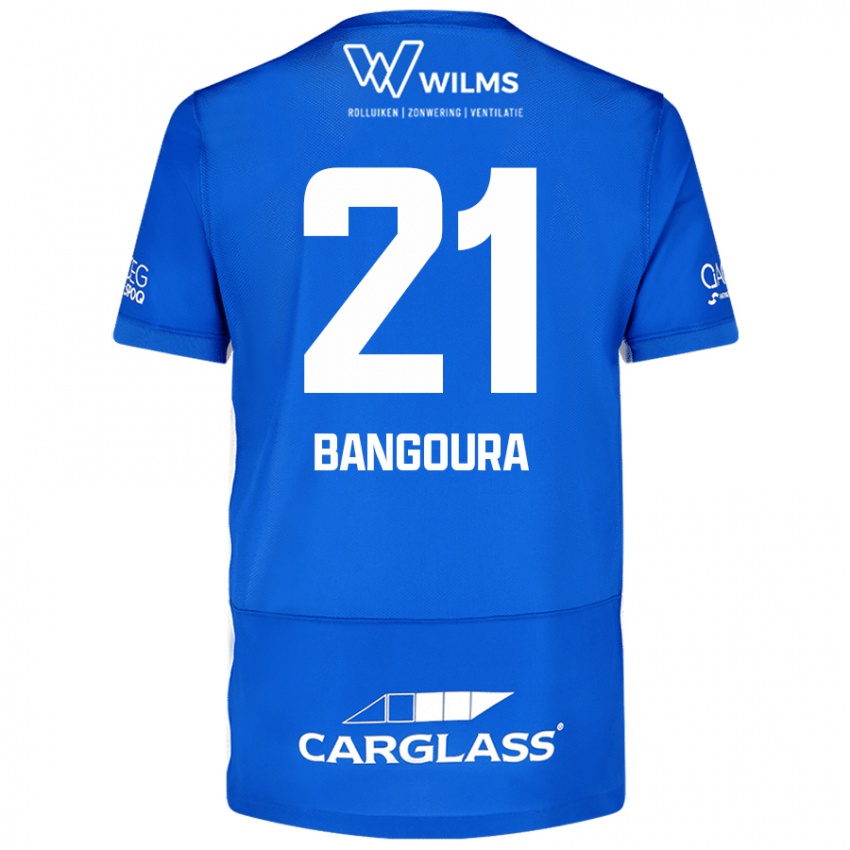 Mujer Camiseta Ibrahima Sory Bangoura #21 Azul 1ª Equipación 2024/25 La Camisa