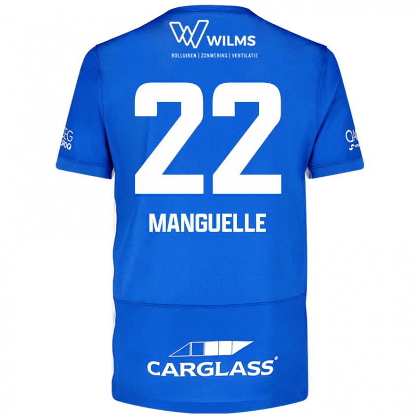 Mujer Camiseta Brad Manguelle #22 Azul 1ª Equipación 2024/25 La Camisa