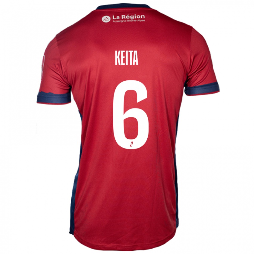 Mujer Camiseta Habib Keïta #6 Borgoña Claro 1ª Equipación 2024/25 La Camisa