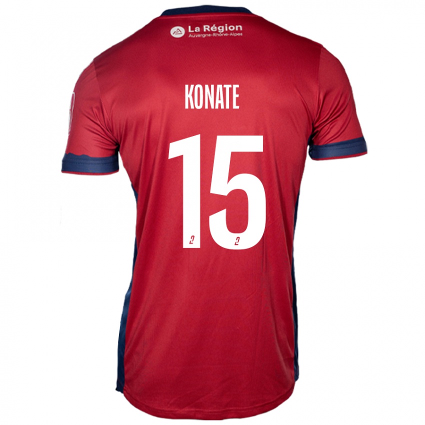 Mujer Camiseta Cheick Oumar Konaté #15 Borgoña Claro 1ª Equipación 2024/25 La Camisa