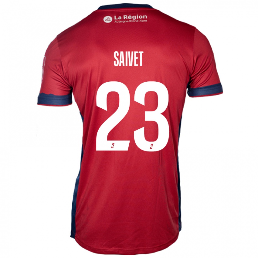 Mujer Camiseta Henri Saivet #23 Borgoña Claro 1ª Equipación 2024/25 La Camisa