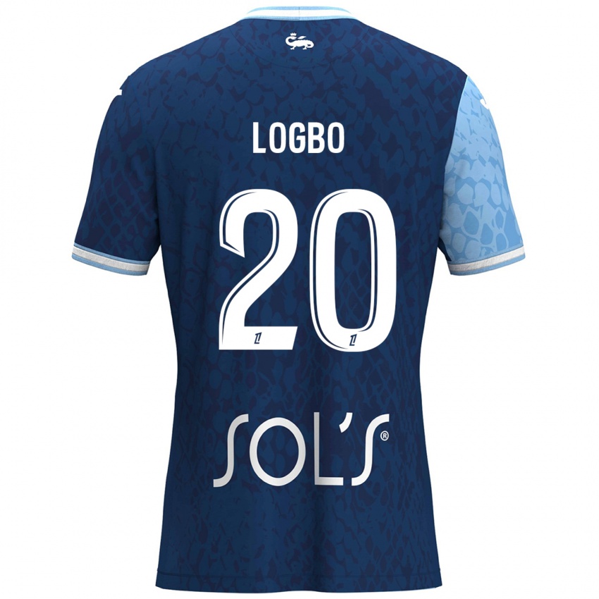 Mujer Camiseta Andy Logbo #20 Azul Cielo Azul Oscuro 1ª Equipación 2024/25 La Camisa