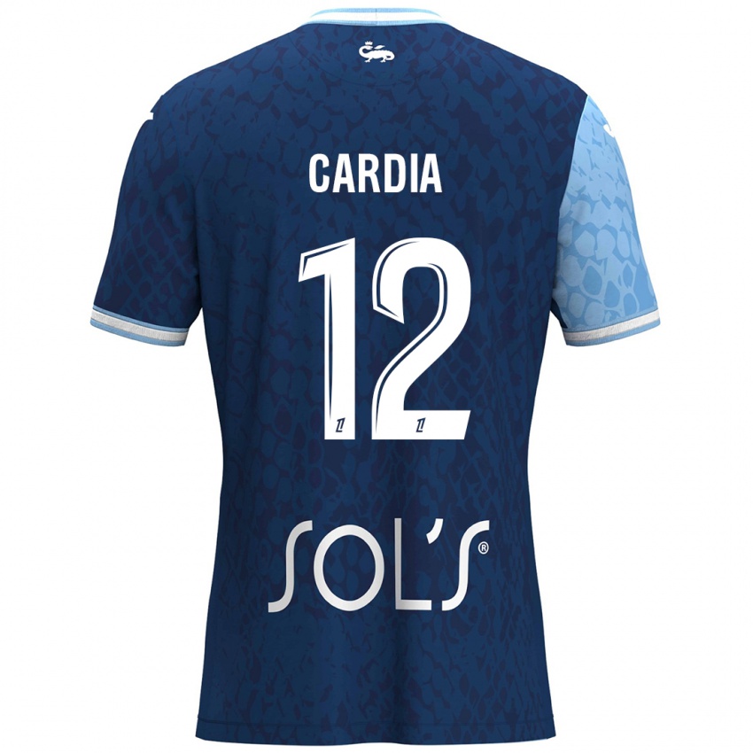 Mujer Camiseta Mickaëla Cardia #12 Azul Cielo Azul Oscuro 1ª Equipación 2024/25 La Camisa