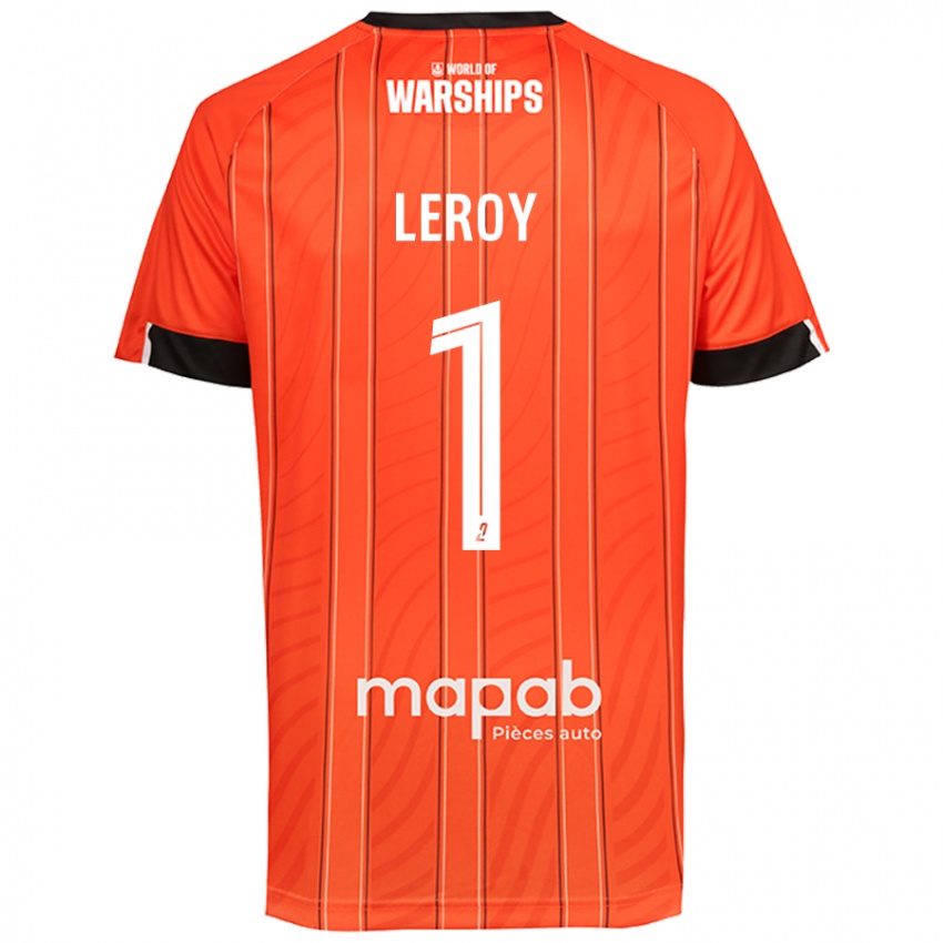 Mujer Camiseta Benjamin Leroy #1 Naranja 1ª Equipación 2024/25 La Camisa