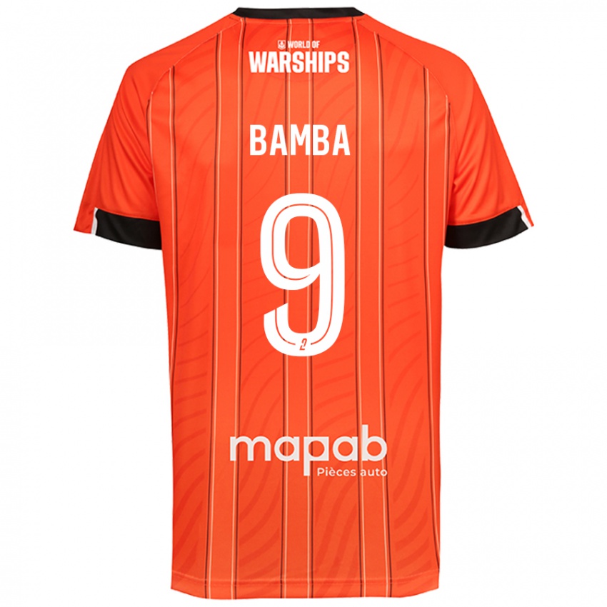 Mujer Camiseta Mohamed Bamba #9 Naranja 1ª Equipación 2024/25 La Camisa