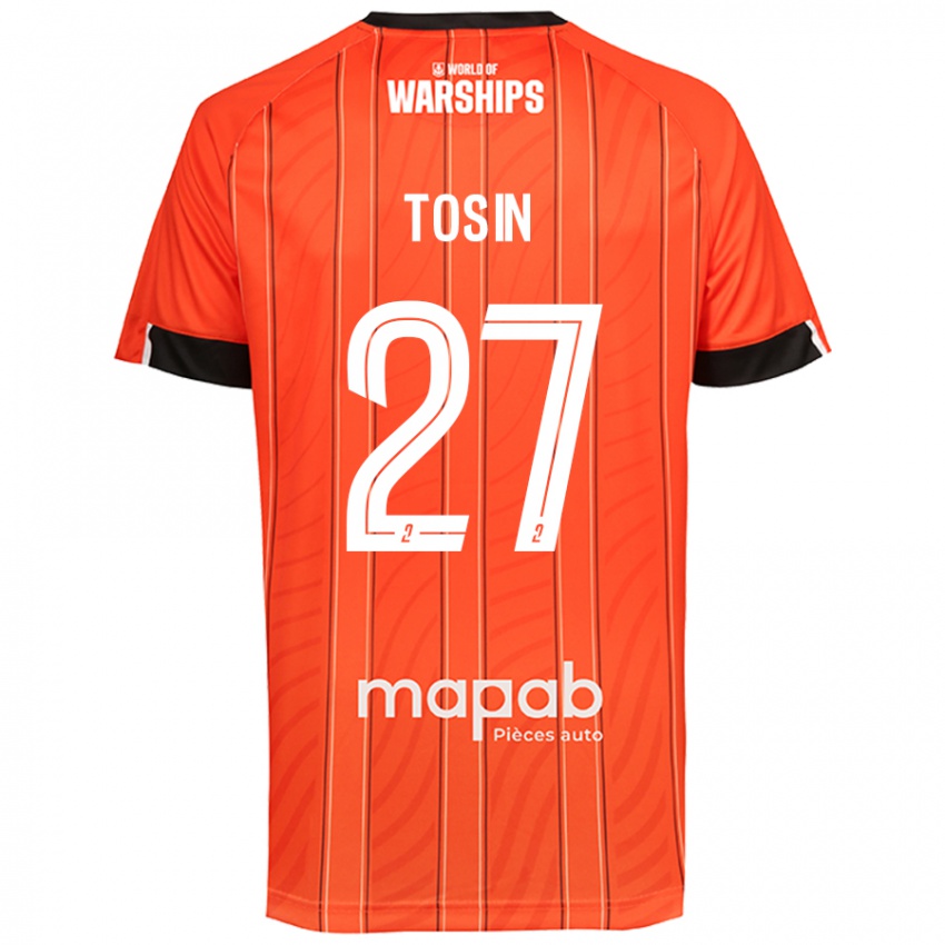 Mujer Camiseta Aiyegun Tosin #27 Naranja 1ª Equipación 2024/25 La Camisa