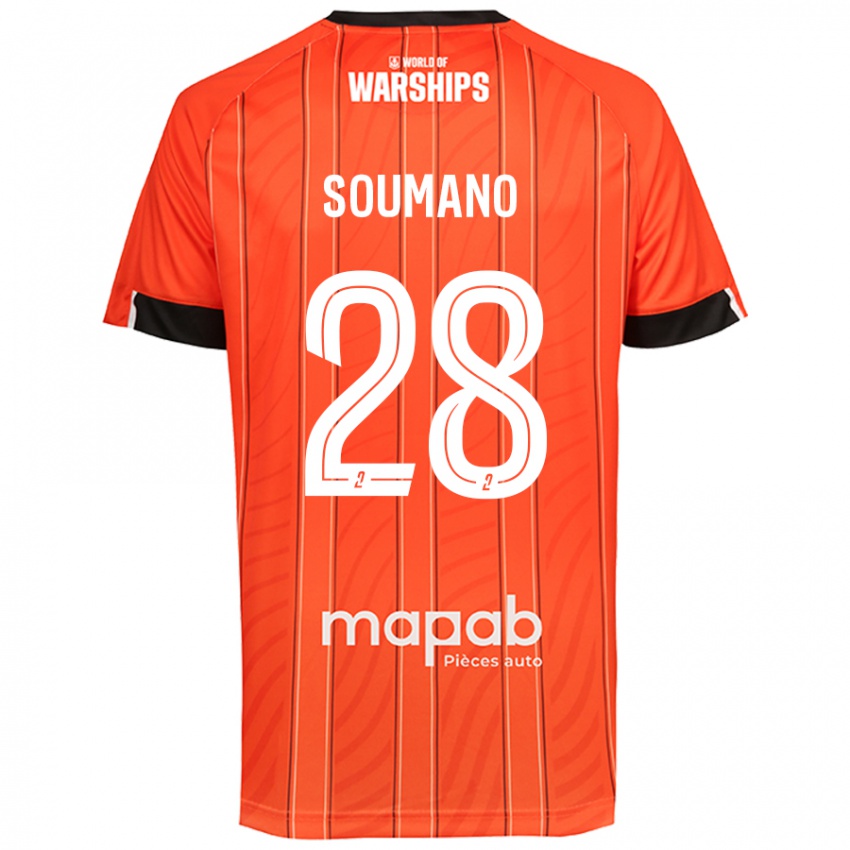 Mujer Camiseta Sambou Soumano #28 Naranja 1ª Equipación 2024/25 La Camisa