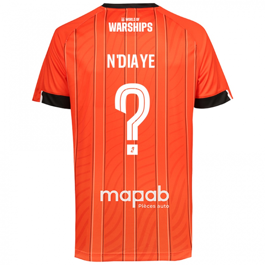 Mujer Camiseta Bassirou N'diaye #0 Naranja 1ª Equipación 2024/25 La Camisa