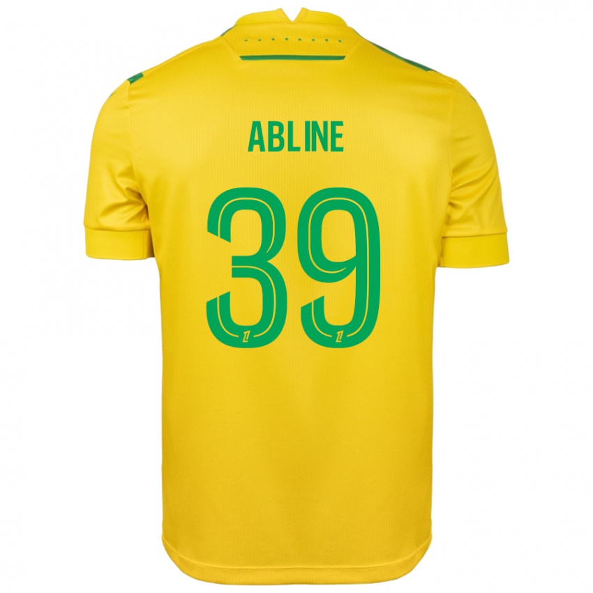 Mujer Camiseta Matthis Abline #39 Amarillo Verde 1ª Equipación 2024/25 La Camisa