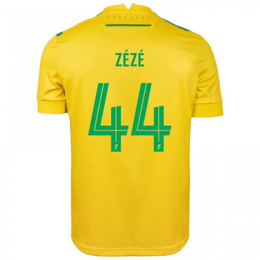 Mujer Camiseta Nathan Zézé #44 Amarillo Verde 1ª Equipación 2024/25 La Camisa