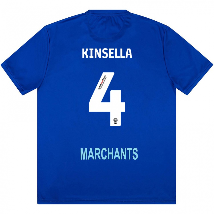 Mujer Camiseta Liam Kinsella #4 Verde 2ª Equipación 2024/25 La Camisa