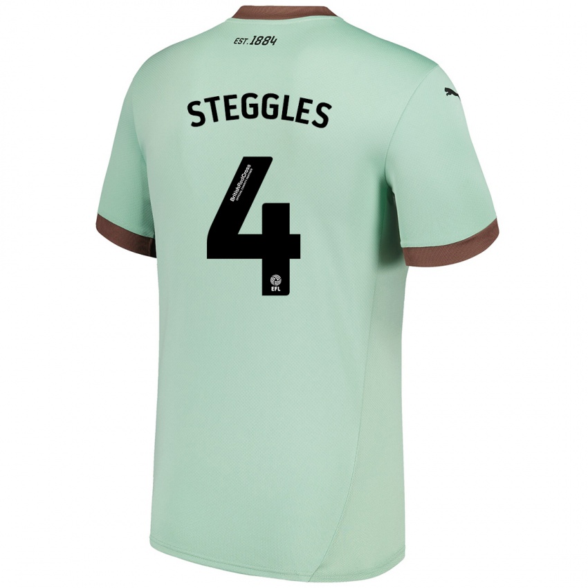 Mujer Camiseta Charlotte Steggles #4 Verde Pálido 2ª Equipación 2024/25 La Camisa