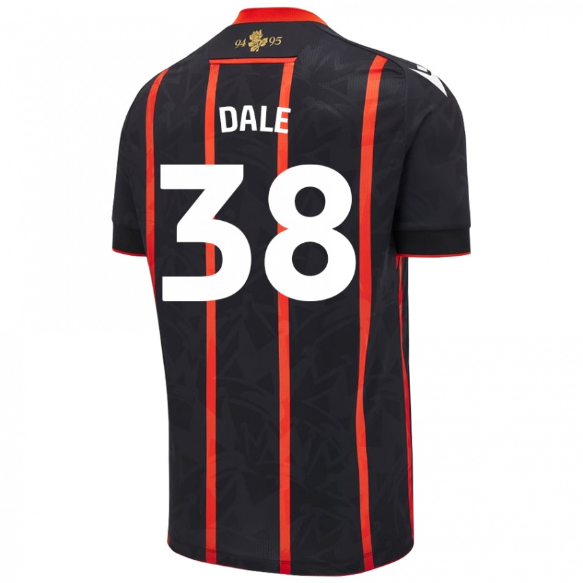 Mujer Camiseta Natasha Dale #38 Negro Rojo 2ª Equipación 2024/25 La Camisa