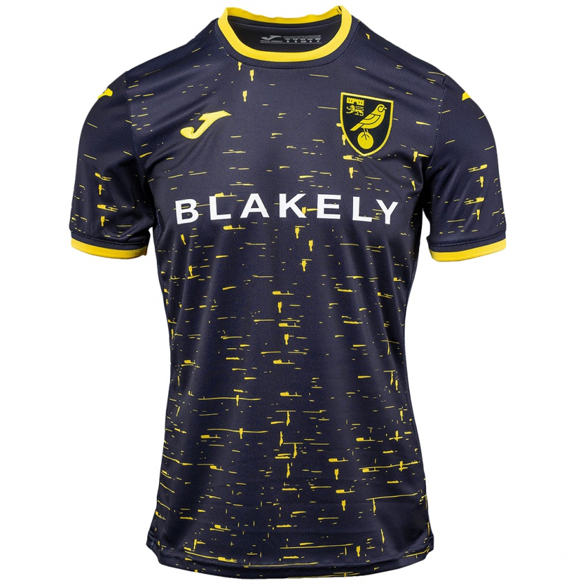 Mujer Camiseta Grant Hanley #5 Negro Amarillo 2ª Equipación 2024/25 La Camisa