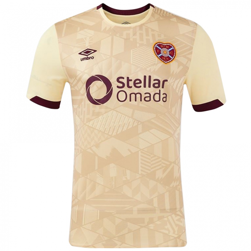 Mujer Camiseta Malachi Boateng #18 Crema Burdeos 2ª Equipación 2024/25 La Camisa