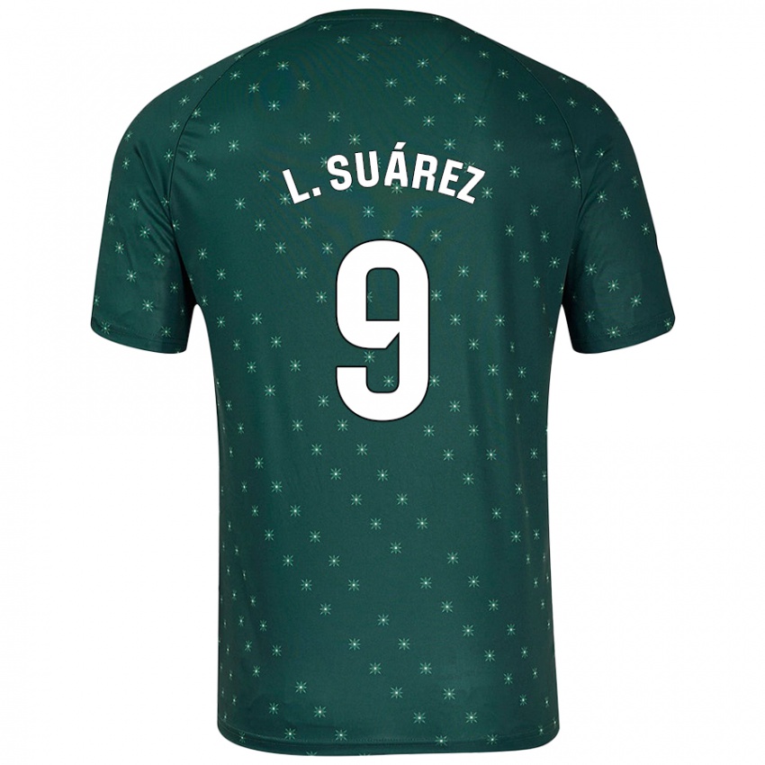 Mujer Camiseta Luis Suárez #9 Verde Oscuro 2ª Equipación 2024/25 La Camisa