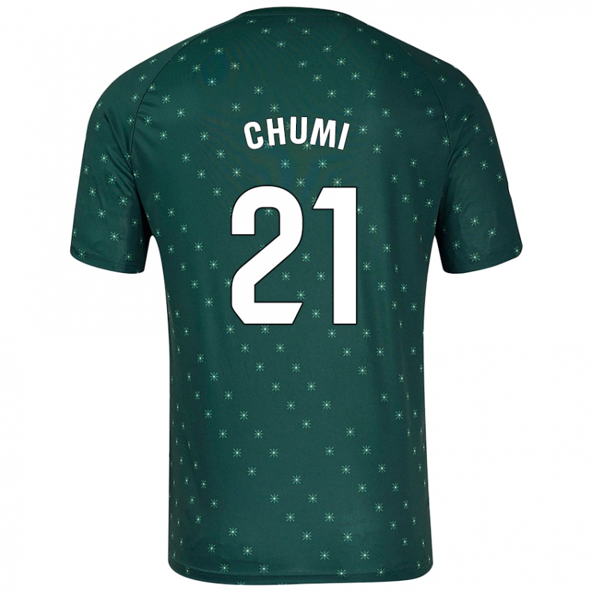 Mujer Camiseta Chumi #21 Verde Oscuro 2ª Equipación 2024/25 La Camisa