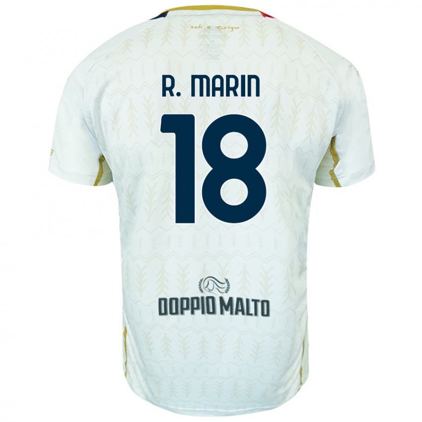 Mujer Camiseta Răzvan Marin #18 Blanco 2ª Equipación 2024/25 La Camisa