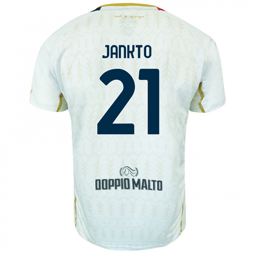 Mujer Camiseta Jakub Jankto #21 Blanco 2ª Equipación 2024/25 La Camisa