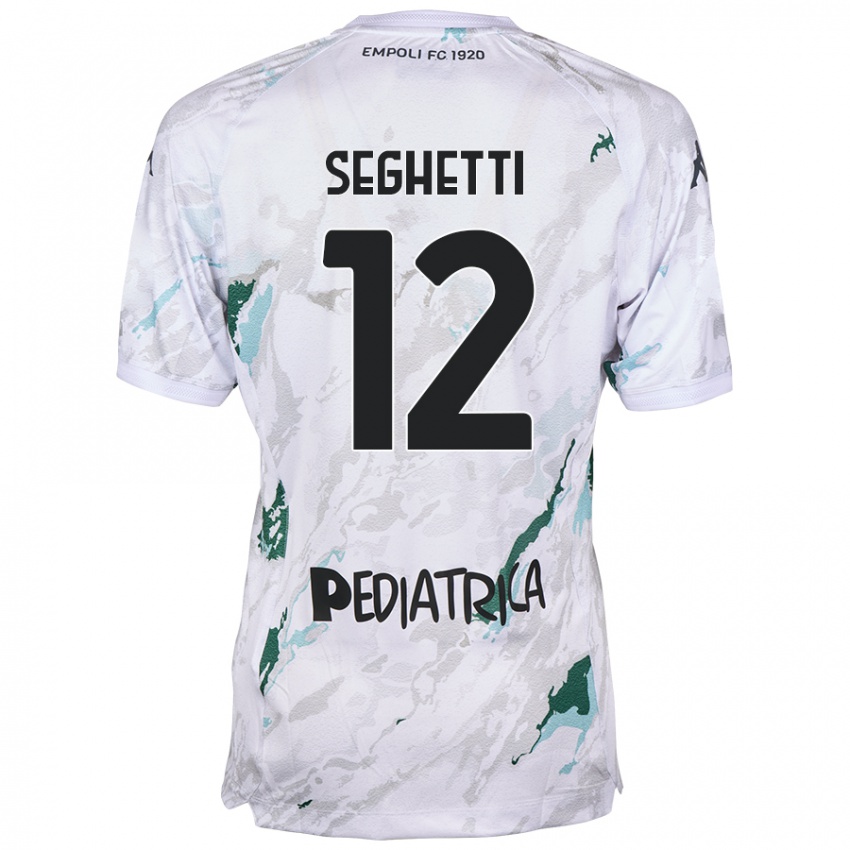 Mujer Camiseta Jacopo Seghetti #12 Gris 2ª Equipación 2024/25 La Camisa