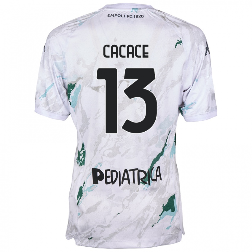 Mujer Camiseta Liberato Cacace #13 Gris 2ª Equipación 2024/25 La Camisa