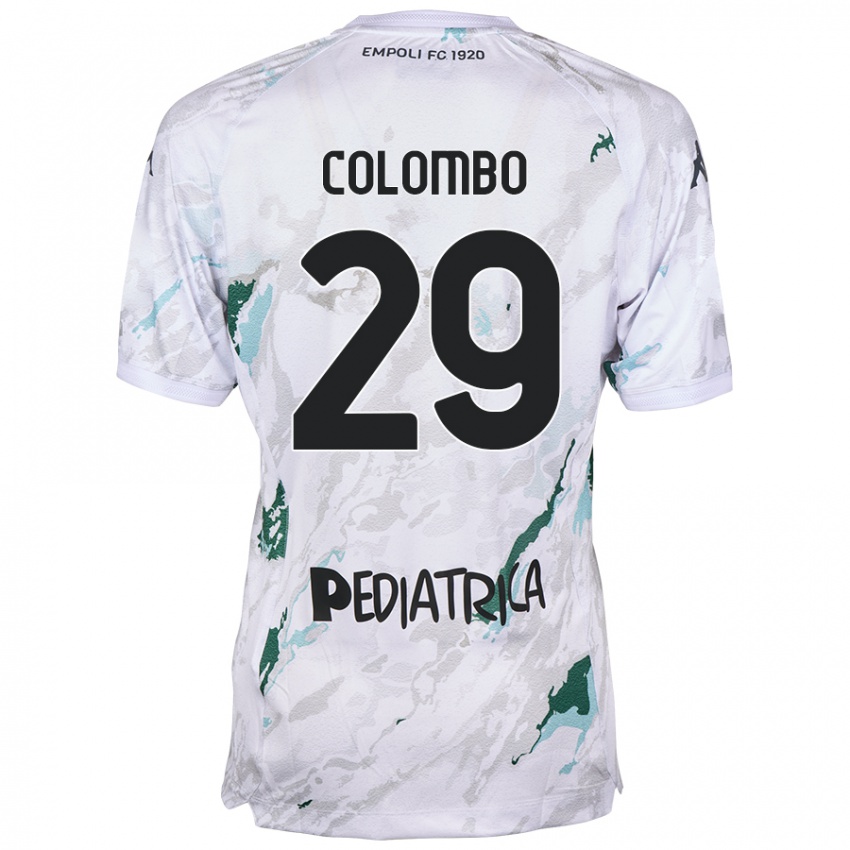 Mujer Camiseta Lorenzo Colombo #29 Gris 2ª Equipación 2024/25 La Camisa