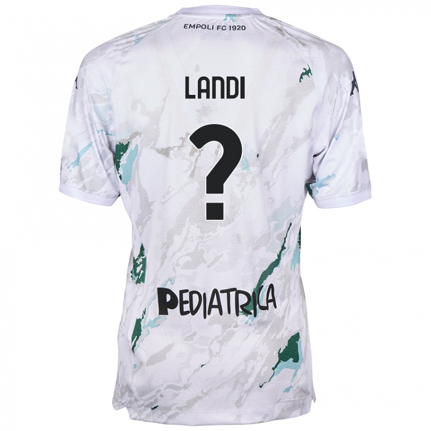 Mujer Camiseta Jacopo Landi #0 Gris 2ª Equipación 2024/25 La Camisa