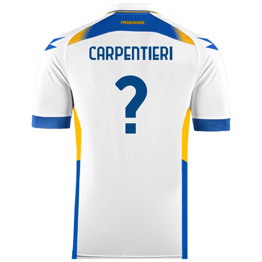 Mujer Camiseta Christian Carpentieri #0 Blanco 2ª Equipación 2024/25 La Camisa