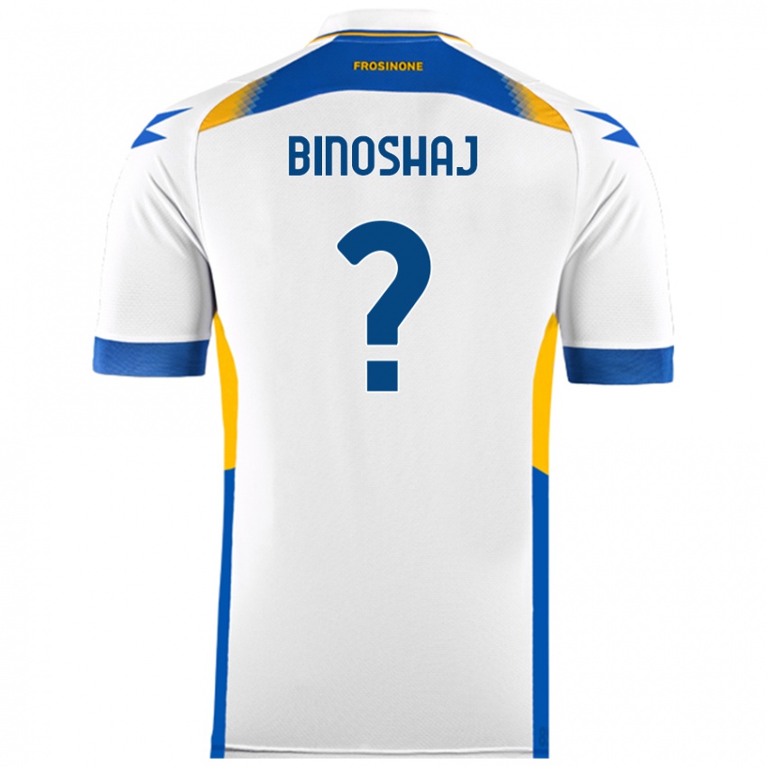 Mujer Camiseta Samuele Binoshaj #0 Blanco 2ª Equipación 2024/25 La Camisa