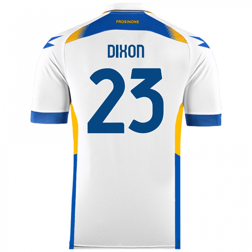 Mujer Camiseta Damar Dixon #23 Blanco 2ª Equipación 2024/25 La Camisa