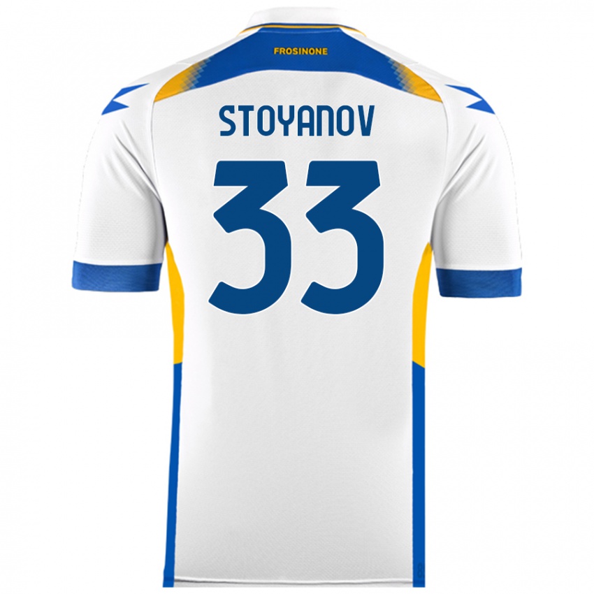 Mujer Camiseta Steliyan Stoyanov #33 Blanco 2ª Equipación 2024/25 La Camisa