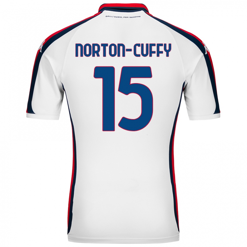 Mujer Camiseta Brooke Norton-Cuffy #15 Blanco 2ª Equipación 2024/25 La Camisa