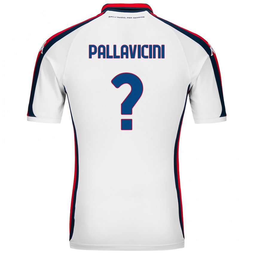 Mujer Camiseta Matteo Pallavicini #0 Blanco 2ª Equipación 2024/25 La Camisa