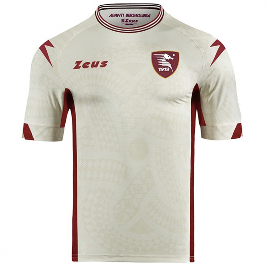 Mujer Camiseta Davide Gentile #2 Color Crema 2ª Equipación 2024/25 La Camisa