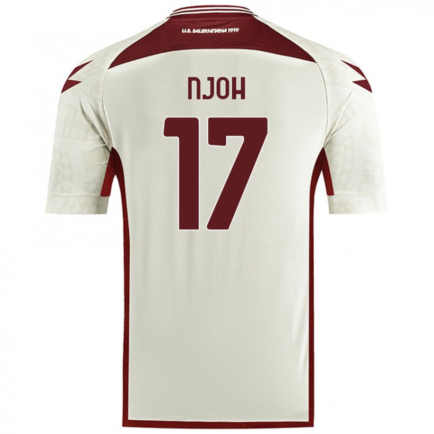 Mujer Camiseta Lilian Njoh #17 Color Crema 2ª Equipación 2024/25 La Camisa