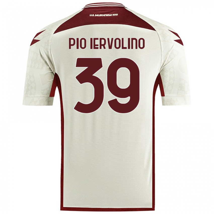 Mujer Camiseta Antonio Pio Iervolino #39 Color Crema 2ª Equipación 2024/25 La Camisa