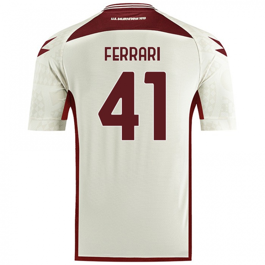 Mujer Camiseta Tommaso Ferrari #41 Color Crema 2ª Equipación 2024/25 La Camisa