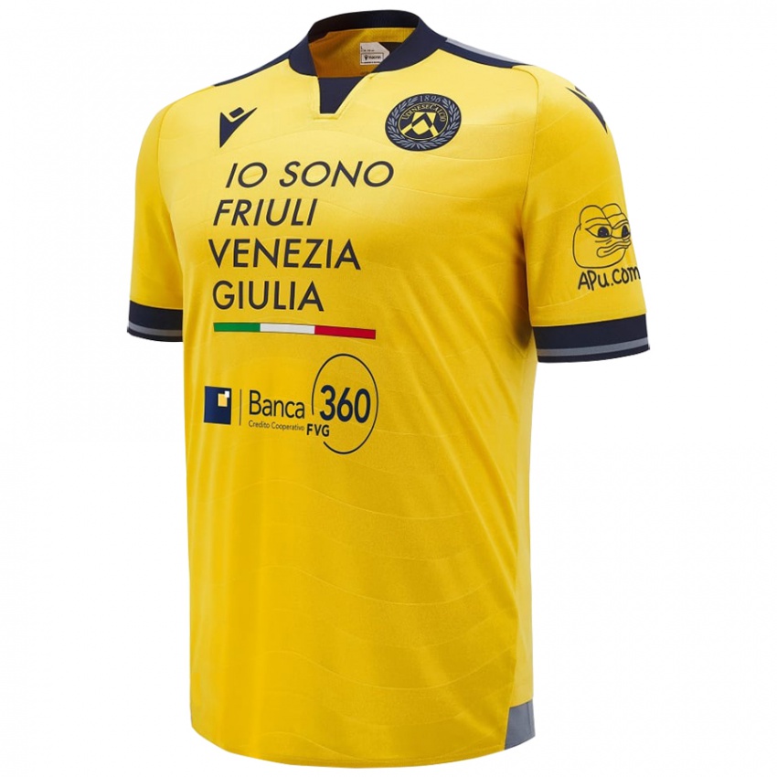 Mujer Camiseta Răzvan Sava #0 Dorado 2ª Equipación 2024/25 La Camisa