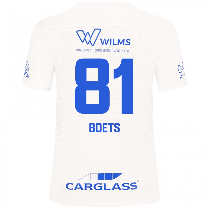 Mujer Camiseta Keo Boets #81 Blanco 2ª Equipación 2024/25 La Camisa