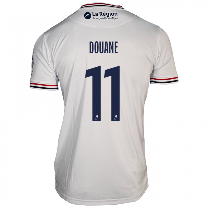 Mujer Camiseta Maïdine Douane #11 Blanco 2ª Equipación 2024/25 La Camisa